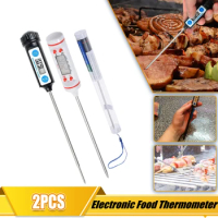 Household Electronic Digital Food Thermometer for Cake Candy Fry BBQ Food Meat Temperature Baking Thermometers with Long Probe