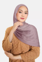 COTTON BEE Cotton Bee - Nala Credenza Silk Shawl | Hijab Silk | Pashmina - Burnished Lilac