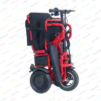 Tricycle electric scooter 3 wheel 10'' folding electric tricycle with aluminum alloy
