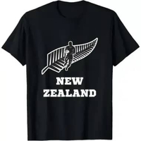 Kaos Tshirt Baju Murah Combed 30S Distro NEW ZEALAND ALL BLACK rugby olahraga SOUVENIR oleh oleh SUV