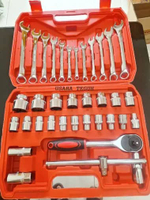 Set Alat Kunci Pas 37pcs Kunci Pas Kunci Shock Set Lengkap CRV