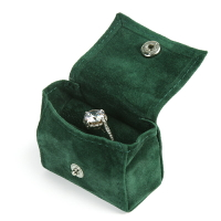 迷你便攜布袋戒指盒首飾盒小耳釘耳環盒子飾品耳飾旅行便攜戒指盒