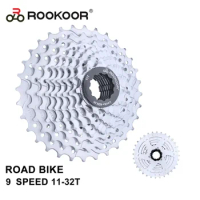 Rookoor 9 Speed Bicycle Cassette Freewheel Road Bike Velocidade 11-32T Sprocket Bike Accessories for SHIMANO SRAM Cycling Parts