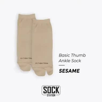MUNDO SOCK STATION Women Casual Thumb Sock Ankle - Kaos Kaki Wanita Jempol Pendek WOODSMOKE