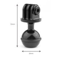Đầu gimbal hợp kim nhôm cho máy quay hành động GoPro 13, giá đỡ đầu gimbal cho chụp ảnh dưới nước, k