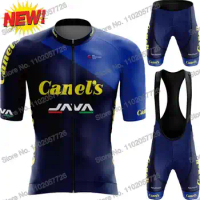 Canel's Java 2024 Cycling Jersey Men's Set Summer Cycling Clothing Road Race Bike Shirt Suit MTB Women Bicycle Bib Shorts Sports