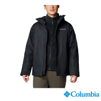 Columbia哥倫比亞 男款-防水透氣三合一外套-黑色 UWE33210BK/IF