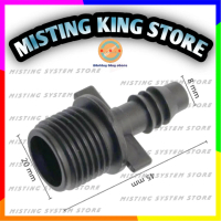KONEKTOR ADAPTER 8/11MM KE DRAT LUAR 1/2 INCH COCOK U/ SELANG 5/16