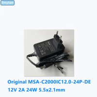 Original AC Adapter Charger For HIKVISION 12V 2A 24W CWT ISO KPC-024F MOSO MSA-C2000IC12.0-24P-DE Power Supply EU US Plug