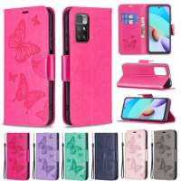 New Case On For Samsung Galaxy A32 4G A22 A 32 22 5G Leather Flip Stand Phone Cover Cute Embossed Butterfly A325 A326 Cases