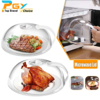Large Microwave Splatter Cover BPA Free Microwave Oven Plate Food Cover Guard Lid with Adjustable Steam Vents Dishwasher Safe