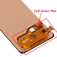5pcs LCD Green Flex Cable For Samsung A40 A70 A51 A80 A90 Note 10 Lite COF LCD Touch Screen Image Green Flex