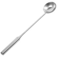 Chef Spoon Kitchen Spoons for Cooking Wok Utensils Soup Stainless Steel Metal Ladle Serving Parties Large