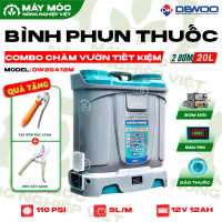 Bình Phun Thuốc 20L DEWOO - DW20A12M - 2 BƠM - CÓ ĐẢO TỰ ĐỘNG