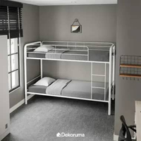 Dekoruma WESTER Tempat Tidur Metal 2 Susun / Bunk Bed Anak 97x210CM New Wesley -Putih