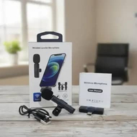 Mic Wireless K8 Clip On HP – Mikrofon Nirkabel Mini Noise Reduction untuk Vlog, Live Streaming & Pod