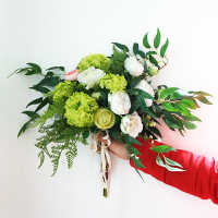 森系仿真花客廳假花繡球花裝飾花手捧花束插花絹花餐桌花藝擺件