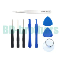 9 in 1 Pry tool Opening Tools Kit With Tweezer For Samsung Cell phone iPhone 4G 5G 5S 5C 6 S Plus 1000sets/lot