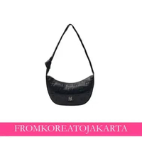 eM LB Classic Monogram Crack Embo Cross Bag - NY Black