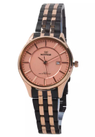 Mirage Mirage - Jam Tangan Analog Wanita - Rosegold - Black Stainless Steel Bracelet - 8544L-B