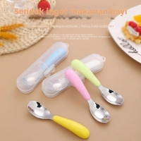 Sendok Yuanbao Sendok Makan Bayi Sendok Makan Bayi Stainless Steel Peralatan Makan Anak Sendok Latih