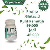 GLUTACID WHITENING 16 000 MG PEMUTIH BADAN CEPAT HASIL PUTIH PERMANEN BPOM 100% ORIGINAL/ GLUTACID S