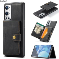 OceSap For Oneplus 9 Pro Case Magnetic Wallet Leather Card Holder Detachable Cover For Oneplus 9Pro 1+9 Pro One plus 9 Pro Case