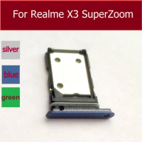 SIM Card Tray For OPPO Realme X3 SuperZoom Sim Card Slot Tray Holder Adapter Replacement Parts
