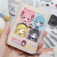 Anime Puella Magi Madoka Magica Akemi Homura Wallet Women's Fold Bag Multi Card Large Capacity Fashion Wallet Gift