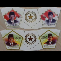 Prangko / Perangko Indonesia Presiden Dan Wakil Presiden RI 2005 Mint Set Komplit