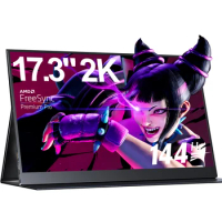 UPERFECT Portable 144hz 2K Monitor Usb-C Hdmi Compatible With Computers Laptops Phones Via Usb3.1 Raspberry Pi Gaming Device