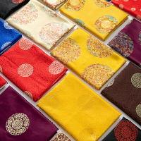 織錦緞布料綢緞提花中國風旗袍唐裝漢服面料中式沙發坐墊抱枕布頭