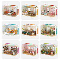koala diary diy doll house with furniture mainan rumah boneka dengan perabotan