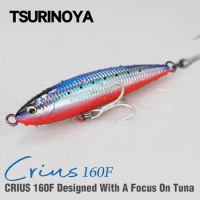 TSURINOYA 160mm 60g Topwater Pencil CRIUS 160F Boat Fishing Artificial Hard Bait For Tuna GT Trolling Wobbler Big Fishing Lure