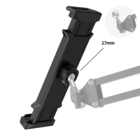 Universal Plastic Mobile Phone Holder Adjustable Bracket Clip 17mm Ball Head Mount Tablet iPad Clamp Kindle Support 5-12.9 Inch