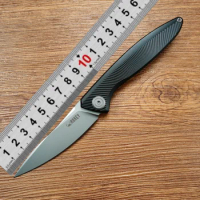Kubey kb2103 Folding knife CPM-20CV steel blade 6AL4V Titanium handle Outdoor survival knife
