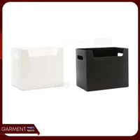 Storage Box Lipat Foldable Desktop Storage Tempat Penyimpanan Buku Baju Stationary Bahan Plastik Mik