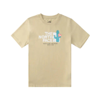 【The North Face】北臉 短袖上衣 童裝 大童 男女童 吸濕排汗 TEEN CACTUS SS TEE 米 NF0A8DCR3X4