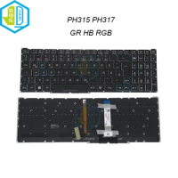 RGB Backlit Hebrew German Notebook Keyboard Backlight For Acer Predator Helios 300 PH315-53 PH315-54 PH515-54 PH317-51 PH317-54