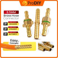 8.5MM Brass Hose Connector High Pressure Brass Hexagon Straight Butterfly Power Sprayer Compatible H