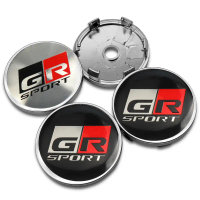 ฝาครอบศูนย์ล้อ GR Sport Emblem, 4 ชิ้น, เส้นผ่านศูนย์กลาง 56 มม. และ 60 มม., ฝาครอบดุมล้อรถยนต์พร้อม