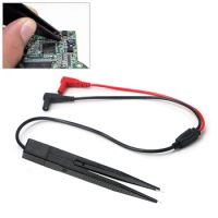 UANME 1pc Multimeter Tester Clip Meter Pen SMD Chip component LCR testing tool probe lead tweezers for FLUKE for Vichy