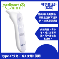 可孚體溫計(耳探) | 預熱耳溫槍嬰兒專用體溫計電子家用精準醫用高精準度體溫槍兒童 