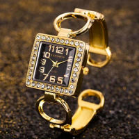 Luxury Women's Gold Watch Bangle Stainless Steel Casual Watches for Women Ladies Quartz Wristwatch Dress Bracelet Relogio