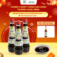 [480ml x 3] Combo 3 Nước Tương Đậu Nành Thượng Hạng 480ml - Chay Tốt Market