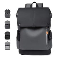 PU Leather Waterproof Men's Laptop Backpack Large Computer Backpack for Business Urban Man Backpack USB Charging High Quality