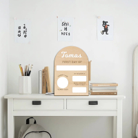 Personalized First Day and Last Day of School Board, Custom Name on Acrylic Wood, Reusable Photo Pro