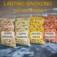 [DAPAT 4] LANTING SINGKONG MIX 4 RASA KEMASAN 250GRAM CAMILAN KHAS KEBUMEN & PURWOREJO