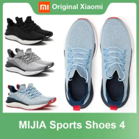 Xiaomi Mijia Shoes 4 Men Running Sport Sneakers FREE FORCE Midsole Update Rubber Outsole Overall Machine Washable