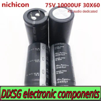 DIXSG 1PCS 75V10000UF 30X60 Nichicon 10000UF 75V 30*60 dedicated to KS Audio Fever Through Hole Aluminum Electrolytic Capacitor